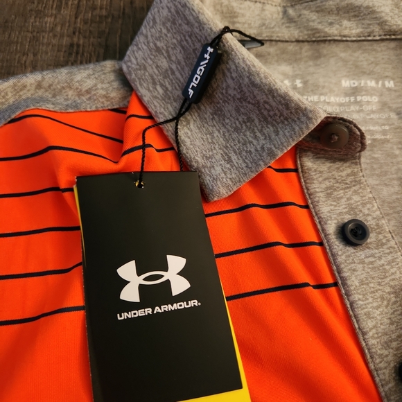 Under Armour The Playoff Polo Shirt Men's Medium Loose Stretch - Picture 3 of 8